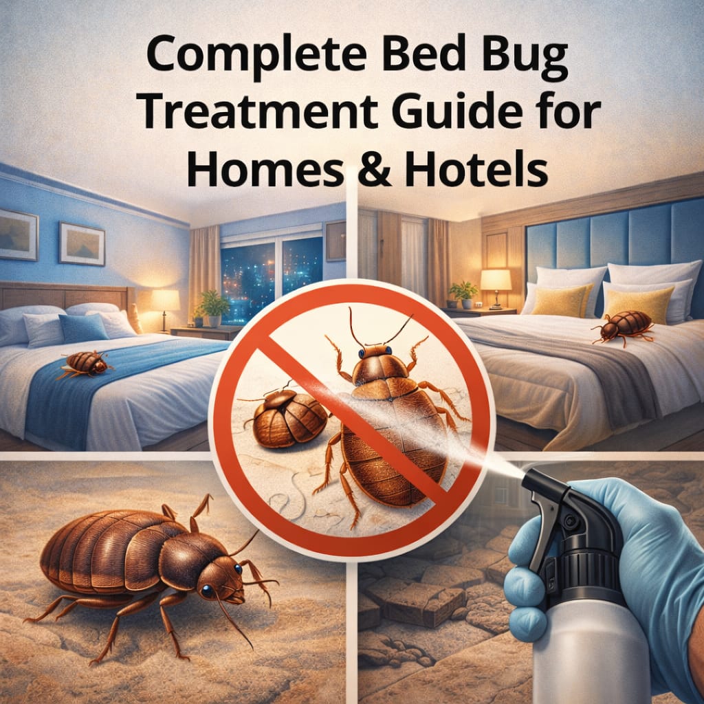 Complete Bed Bug Treatment Guide for Homes & Hotels